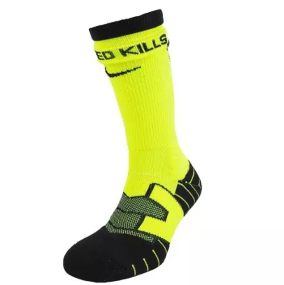 neon yellow nike socks